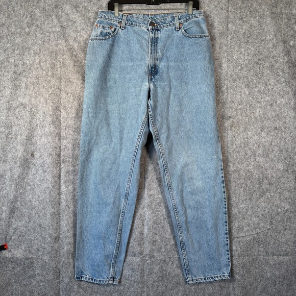 VTG Levis 550 Jeans Womens 14M Relaxed Fit Tapered Leg 90s Mom Faded Barrel - Picture 1 of 12